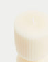 Ridged Pillar Candle